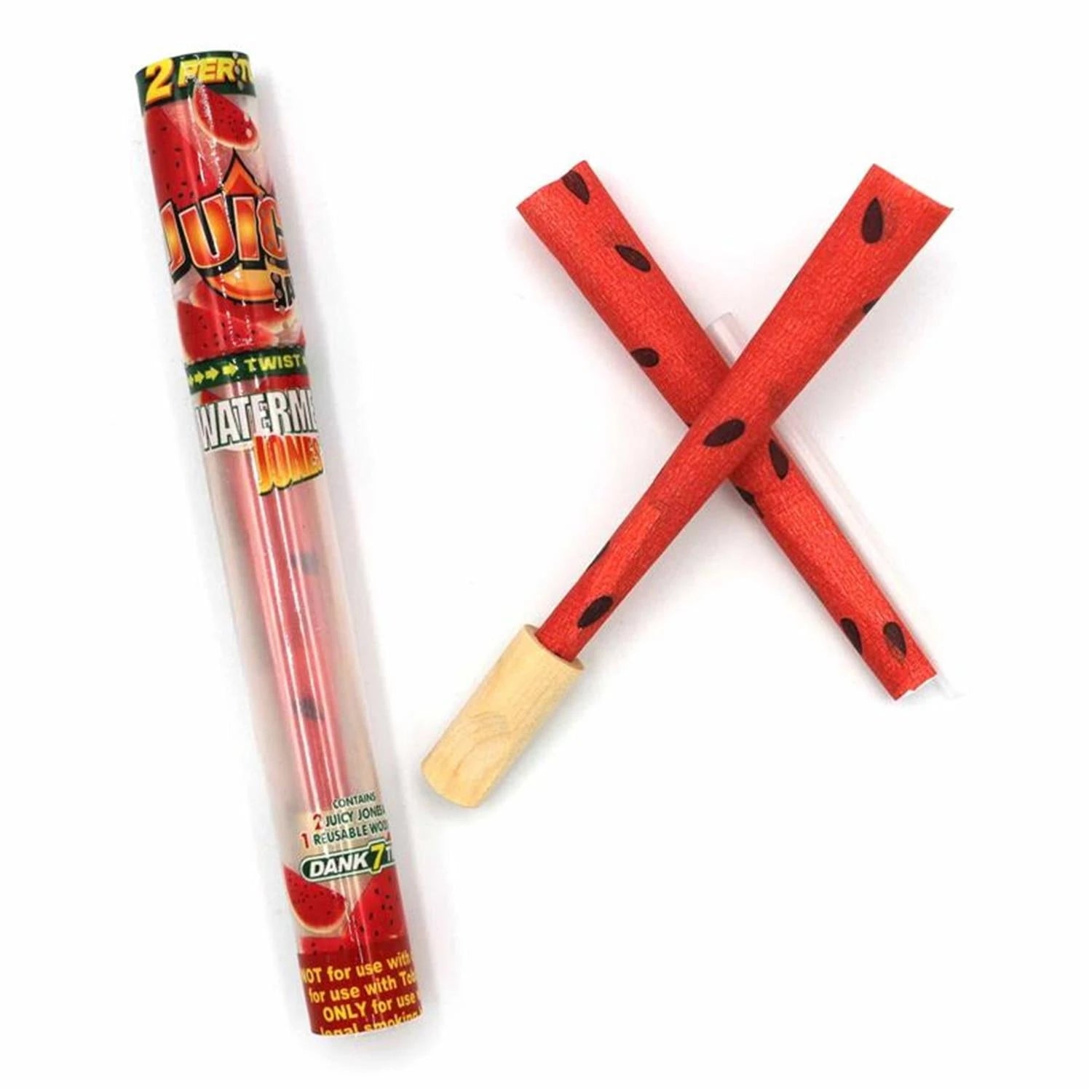 Juicy Jones Watermelon 2 vorgedrehte Joints mit Holz-Tip - Juicy Jay's Juicy Jay´s